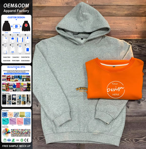 <span class=keywords><strong>Felpa</strong></span> con <span class=keywords><strong>Cappuccio</strong></span> <span class=keywords><strong>Grigia</strong></span> Personalizzata con Logo Ricamato, Pullover Oversize da <span class=keywords><strong>Uomo</strong></span> in Cotone, Manica Lunga - Product Image 1
