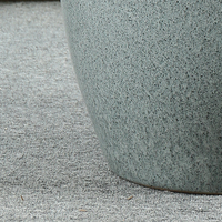 Pots de fleurs en céramique grise, grands pots modernes pour l'intérieur, l'extérieur, le jardin, la pépinière, grand pot à plantes avec glaçure réactive