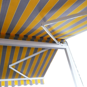 Cadre en alliage d'aluminium Auvent de patio Contrôle <span class=keywords><strong>manuel</strong></span> électrique Conception rétractable <span class=keywords><strong>double</strong></span> face Tissu imperméable-Auvent motorisé - Product Image 2