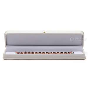 Custom logo Pu Leather Jewelry Box Packaging for Ring Pendant Bracelet Bangle Necklace <b>Earrings</b> Jewellery Boxes - Product Image 5