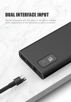 Multiple Ports Power Bank Type C 10000Mah ultra Slim Quick Charging Station LED Light Portable Power Banks