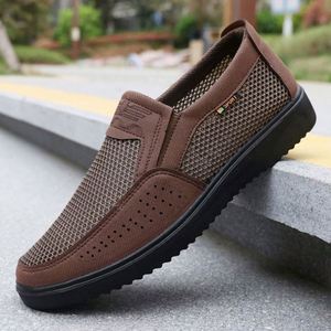 Mocasines de Lona Marrón Retro para Hombre, Transpirables, Cómodos, de Caña Baja, para Primavera y Otoño, Impermeables, a la Moda - Product Image 3