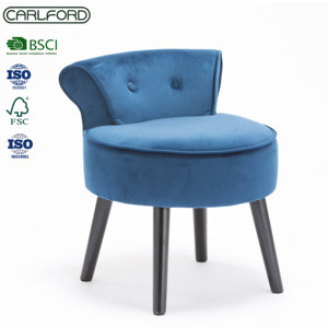 Fauteuil d'appoint en tissu à dossier bas CARLFORD pour enfants, idéal pour la maison, le bureau, la chambre et l'école, avec pieds en bois, <span class=keywords><strong>chaise</strong></span> de lecture pour mobilier domestique - Product Image 4