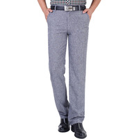 Pantalon droit pour homme, pantalon décontracté pour affaires, fermeture éclair, bouton de fermeture, poches latérales, multicolores