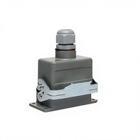 Conector DIN de Alta Resistencia Harting de 16 Pines HEE-046-F, Enchufe Industrial HE-010-F, Terminales de Cobre, 5A 250V, Aplicación de Energía