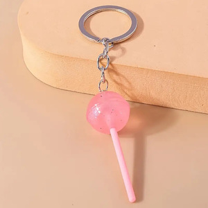 Lovely Resin Candy <strong>Lollipop</strong> Keychain Simulation Food Key <strong>Rings</strong> for Men Women Handbag Pendants Diy Kids Jewelry Gifts - Product Image 2
