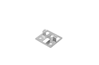 2025 Chine gros WPC terrasse accessoires en acier inoxydable mur pinces et vis sol Clips produits en plastique