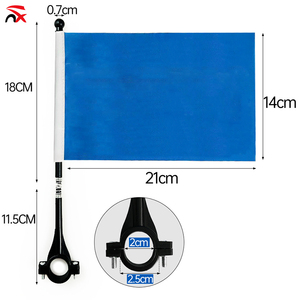 Drapeau de guidon de vélo en polyester, mini-drapeau décoratif d'extérieur, design personnalisé pour le VTT - Product Image 4