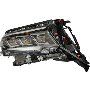Conjunto de Faros Delanteros para Toyota Prado 2018, Triple Lente, Luces LED de Conducción Diurna Completas - Product Image 1