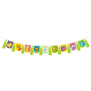 Nouvel ensemble de décoration pour fête d'anniversaire sur le thème des animaux de la jungle, pour enfants, baby shower, baptême - Product Image 2