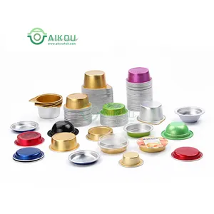 Tùy Chỉnh Lọ Lưu Trữ Thức Ăn Vật Nuôi Container Với Nhiệt Seal Foil Có Nắp Đậy Niêm Phong Máy Dùng Một Lần Nhôm Mật Ong Cup