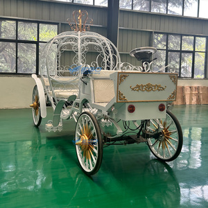 Chariots de mariage en forme de citrouille de Cendrillon à prix d'usine, calèches royales de Cendrillon pour princesse - Product Image 2