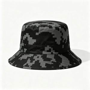 Chapeau Bob en Toile Camouflage Numérique pour Hommes, Léger, en Polyester, Protection UV, Protection Solaire Extérieure, Randonnée Quotidienne, Voyage, Vente en Gros - Product Image 5