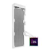 Nouveau refroidisseur d'eau pour processeur HydroShift II en aluminium LCD-S sans ventilateur, écran LCD IPS de 3,4 pouces, 60 Hz, support de roulement fluide DIY, compatible LGA1700 LGA1851/AM4 AM5