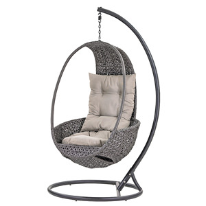 Balançoire d'extérieur, <span class=keywords><strong>lit</strong></span> de repos suspendu, canapé balançoire moderne pour adulte, meubles de jardin, porche, corde, <span class=keywords><strong>osier</strong></span>, rotin, <span class=keywords><strong>lit</strong></span> suspendu rond - Product Image 1