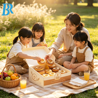 Boîte de présentation en carton alimentaire personnalisée pour boulangerie, boîte à bagels, boîte à pâtisserie, boîte à bretzels, sacs à sandwichs pour la présentation de biscuits