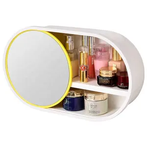 Perforated Wall Mounted Makeup Mirror For Home Use Bathroom Wall Mounted High-definition Makeup Mirrors