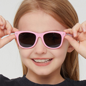 Lunettes de soleil polarisées pour enfants, monture rectangulaire, protection UV400, unisexe, pour enfants - Product Image 1