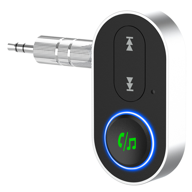 Smart for 5.3 FM Transmitter MP3 Player with 16h Battery Life AUX/USB Airplane Mode Voice Assistant WAV-BR10P
