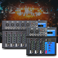 Console de mixage audio professionnelle portable FA à 4/7 canaux pour bars à domicile, audio, vidéo et éclairage professionnels