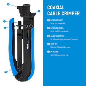 Catv cáp đồng trục PPC nén công cụ cho RG59 <span class=keywords><strong>RG6</strong></span> RG11 nén f kết nối - Product Image 4