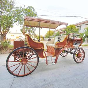 Factory Outlet Royal Horse Carriage Fabricante Wedding Vehicle Wagon Sightseeing Electric Horseless Carriage en venta - Product Image 4