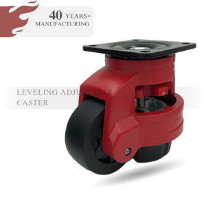 Werkseitig Hochlast Schwarz Höhen verstellbarer Fuß Industrielle Nivel lier rollen Hochleistungs-Lenkräder 40F 60F 80F 100F 120F - Product Image 2