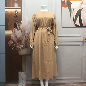 Robe longue à lacets pour femmes musulmanes, grande <span class=keywords><strong>taille</strong></span>, moyen-orient, dubaï - Product Image 2