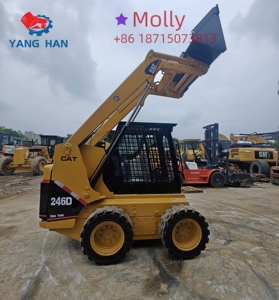 Sử dụng phía trước <span class=keywords><strong>loader</strong></span> Nhật bản gốc giá rẻ giá Sâu Bướm 246d <span class=keywords><strong>Mini</strong></span> Skid chỉ đạo Bộ nạp - Product Image 3