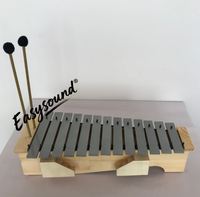 13-Note Glockenspiel Xylophone, Alto Soprano Bass Metallophone - Orff Percussion Instrument for Music