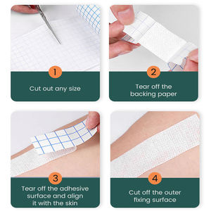 BLUENJOY perban pita fiksasi gulung balutan gaun luka atletik tanpa anyaman medis dapat diperpanjang - Product Image 2