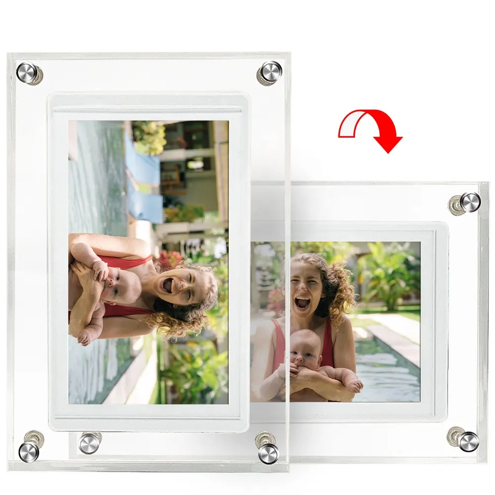 32GB WiFi Digital Photo Frame  1080x720 IPS Touch Screen Digital Picture Frame  Easy to Share Photos Video via App and Email Any