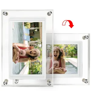 32GB WiFi Digital Photo Frame, 1080x720 IPS Touch Screen Digital Picture Frame, fácil de compartilhar fotos de vídeo via aplicativo e email Qualquer