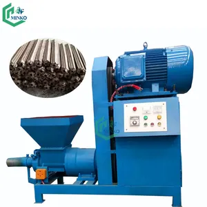 economical biomass fuel straw husk branches stalk stick charcoal making machine wood sawdust briquette press machine