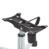 Base de chaise de bureau stable en alliage d'aluminium épais et robuste, pieds de chaise mobiles avec roulettes, base de chaise de bureau relevable en métal