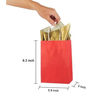 Small <b>Paper</b> Bag with Handle Party Favors Bag for Halloween Birthday Wedding Christmas Recycled Bag <b>Biodegradable</b> <b>Paper</b> Bag - Product Image 5