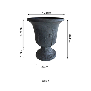 Ronbo Sunrise Urna Casa <span class=keywords><strong>Imperial</strong></span> Decorativo Al Aire Libre Forma de urna Maceta de plástico - Product Image 5