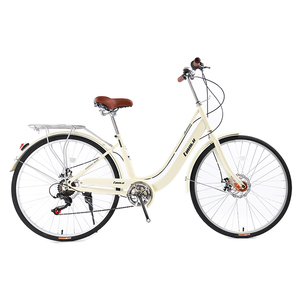 <span class=keywords><strong>Bicicleta</strong></span> Urbana Retro de Una Velocidad para <span class=keywords><strong>Mujer</strong></span>, <span class=keywords><strong>24</strong></span> <span class=keywords><strong>Pulgadas</strong></span>, con Cuadro de Acero y Horquilla de Aleación de Aluminio - Product Image 3