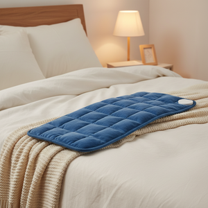 Coussin chauffant électrique portable 12x24 pouces en polaire corail, coussin chauffant lesté lavable, pour garder au chaud en hiver - Product Image 1