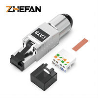 Zefan steker Modular konektor Rj45 Cat8 tanpa sikat