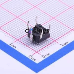 SKHHPQA010 Tactile Switch Through hole Component (THT),6x6mm Switch Single Pole Single Throw Round Button Through Hole 6mm - Product Image 2