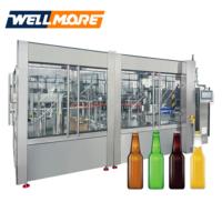 Machine automatique 3 en 1 pour le lavage, le remplissage et le bouchage de bouteilles en verre, ligne d'embouteillage à haute vitesse pour la bière, le vin, les spiritueux, les liqueurs et les boissons