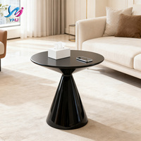 Table basse ronde en fibre de verre, design moderne et créatif, durable, couleur personnalisable, mobilier de salon, luxe léger