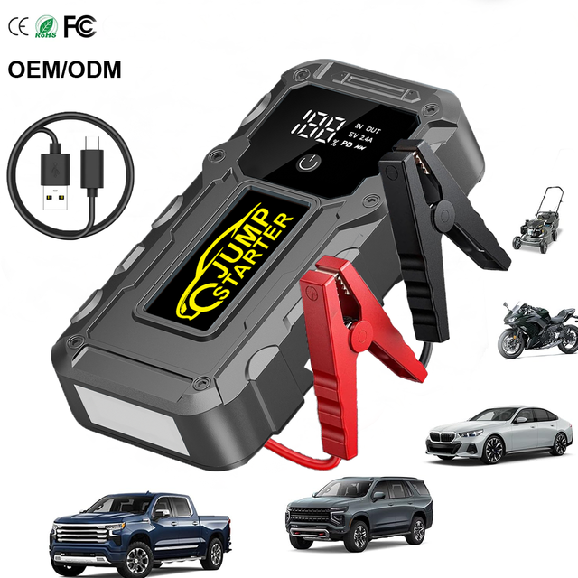 Factory Direct Portable 2000A/3000A High Rate Polymer Lithium Battery 29600mAh Car Jump Starter 3 Modes Flashlight Model A34