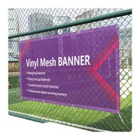 Bannière en maille écologique sur mesure de grande taille, impression numérique, vinyle résistant au vent, affichage publicitaire extérieur suspendu pour événements