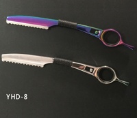 Rasoir droit professionnel YHD-8 pour barbier avec lame à tranchant durable en nylon - YONGHE CHENG