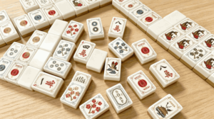 Boutique Premium Acrylic Cloisonne Inspired Luxury Style <b>Mahjong</b> <b>Set</b> With Pushers for Holiday Gifts and Retail - Product Image 6