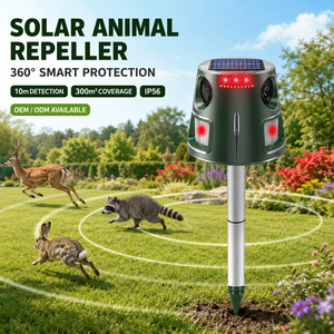 Fabricant OEM/ODM de dispositifs de contrôle des animaux, répulsif à ultrasons solaire pour écureuils, pour arbres extérieurs - Product Image 1