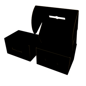 Custom logo printing extra large cowboy fedora hat shipping box packaging for cowboy fedora hat with handles