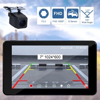 Receptores de audio de navegación GPS Carplay inalámbricos de 7 pulgadas con conexión USB de pantalla táctil de cámara de respaldo LCD